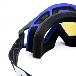 GOGLE IMX SAND BLUE MATT/BLACK - SZYBA BLUE IRIDIUM + CLEAR (2 SZYBY W ZESTAWIE) ENDURO CROSS