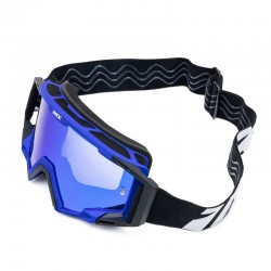 GOGLE IMX SAND BLUE MATT/BLACK - SZYBA BLUE IRIDIUM + CLEAR (2 SZYBY W ZESTAWIE) ENDURO CROSS