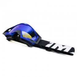 GOGLE IMX SAND BLUE MATT/BLACK - SZYBA BLUE IRIDIUM + CLEAR (2 SZYBY W ZESTAWIE) ENDURO CROSS