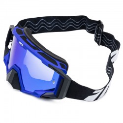 GOGLE IMX SAND BLUE MATT/BLACK - SZYBA BLUE IRIDIUM + CLEAR (2 SZYBY W ZESTAWIE) ENDURO CROSS
