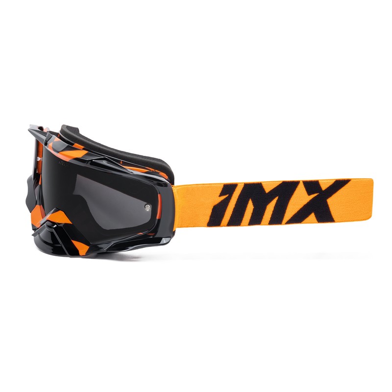 GOGLE IMX DUST GRAPHIC ORANGE GLS/BLACK - SZYBA DARK SMOKE + CLEAR (2 SZYBY W ZESTAWIE) ENDURO CROSS