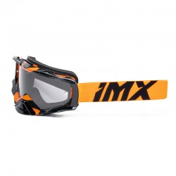 GOGLE IMX DUST GRAPHIC ORANGE GLS/BLACK - SZYBA DARK SMOKE + CLEAR (2 SZYBY W ZESTAWIE) ENDURO CROSS