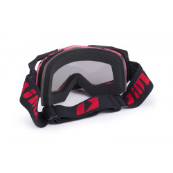 GOGLE IMX DUST GRAPHIC RED/BLACK MATT - SZYBA DARK SMOKE + CLEAR (2 SZYBY W ZESTAWIE) ENDURO CROSS