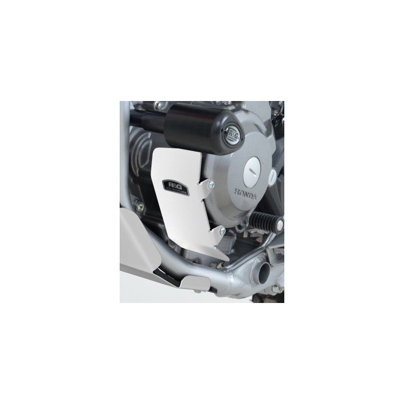 OSŁONA SILNIKA RG RACING HONDA CRF250L 13-, LEWA STRONA, SILVER ALUMINIUM