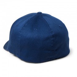 CZAPKA Z DASZKIEM FOX CAVEAUT FLEXFIT DEEP COBALT  ENDURO CROSS