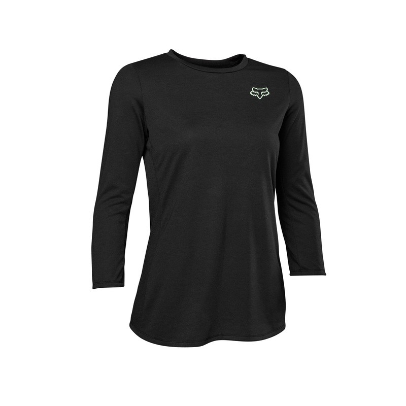 KOSZULKA ROWEROWA FOX LADY RANGER DR 3/4 BLACK  ENDURO CROSS