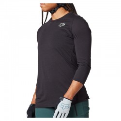 KOSZULKA ROWEROWA FOX LADY RANGER DR 3/4 BLACK  ENDURO CROSS
