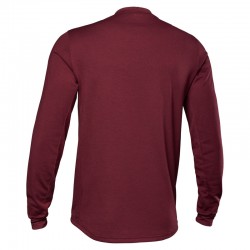 KOSZULKA ROWEROWA Z DŁUGIM RĘKAWEM FOX RANGER DR MD TRED DARK MAROON  ENDURO CROSS