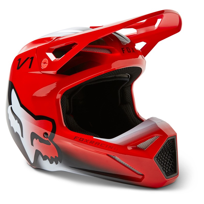 KASK FOX JUNIOR V1 TOXSYK FLUO RED  ENDURO CROSS