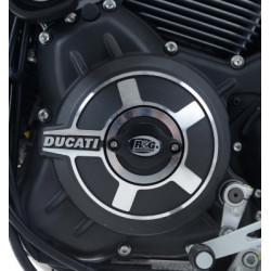 SLIDERY SILNIKA, DUCATI SCRAMBLER, LEWA STRONA, BLACK