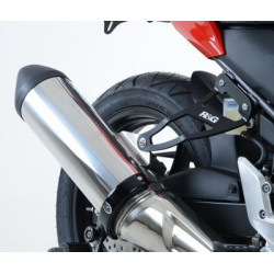 MOCOWANIE WYDECHU + ZESTAW ZAŚLEPEK PODNÓŻKÓW, HONDA CBR300R, BLACK