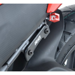 MOCOWANIE WYDECHU + ZESTAW ZAŚLEPEK PODNÓŻKÓW, HONDA CBR300R, BLACK