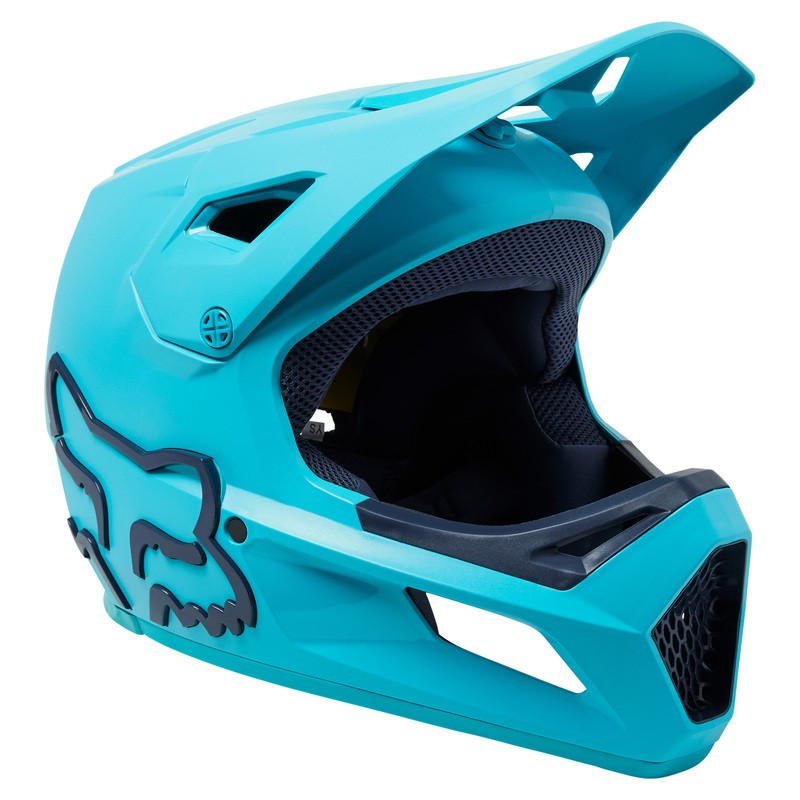KASK ROWEROWY FOX JUNIOR RAMPAGE TEAL  ENDURO CROSS