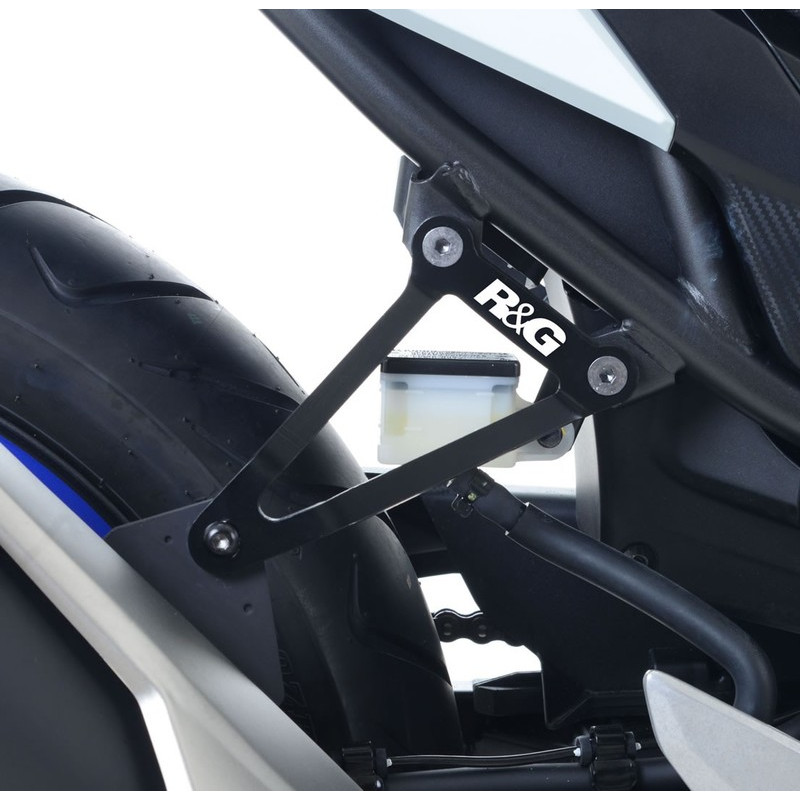 MOCOWANIE WYDECHU + ZESTAW ZAŚLEPEK PODNÓŻKÓW, HONDA CBR500R 16-, CB500F 16- , BLACK