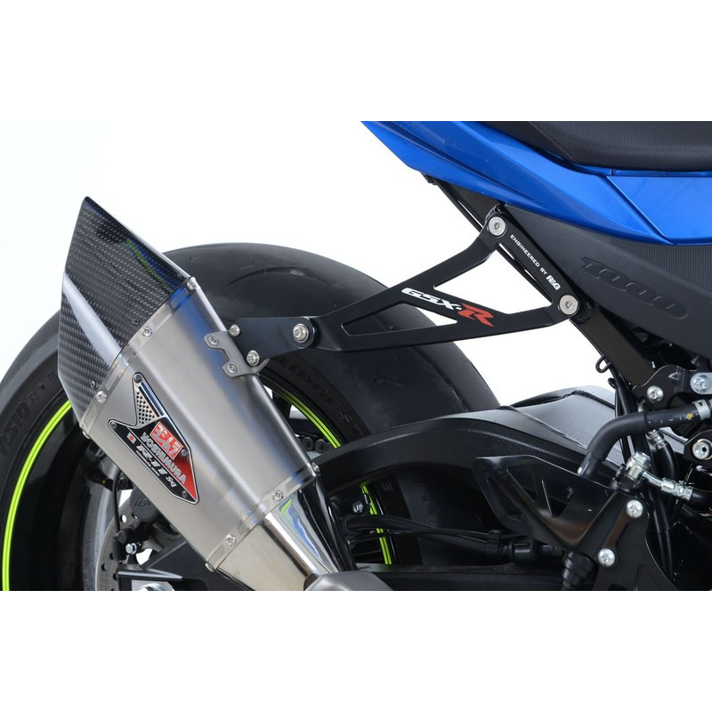 MOCOWANIE WYDECHU + ZESTAW ZAŚLEPEK PODNÓŻKÓW, SUZUKI GSX-R1000/R (17-), BLACK