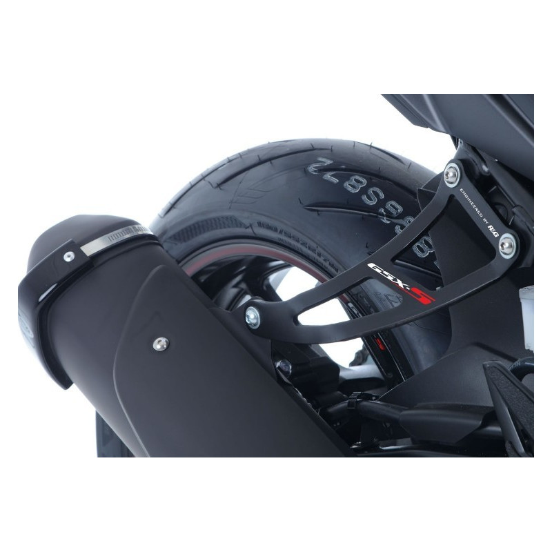 MOCOWANIE WYDECHU + ZESTAW ZAŚLEPEK PODNÓŻKÓW, SUZUKI GSX-S750 (17-), BLACK