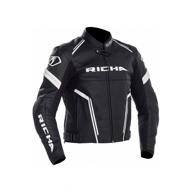 KURTKA RICHA ASSEN BLACK/WHITE - KURTKA