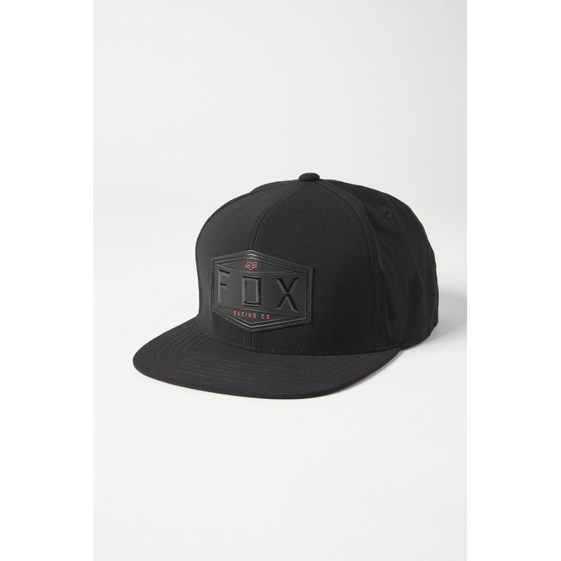 CZAPKA Z DASZKIEM FOX EMBLEM SNAPBACK BLACK  ENDURO CROSS