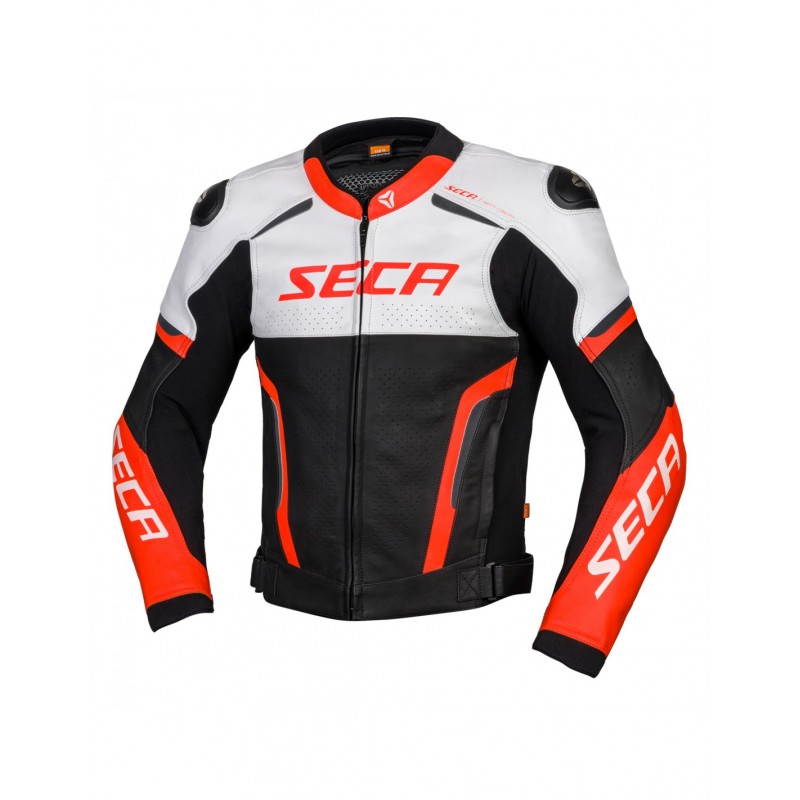 KURTKA SECA HOOLIGAN WHITE / FLUO RED