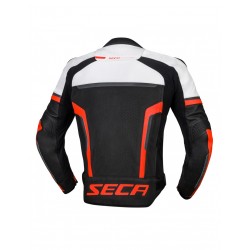 KURTKA SECA HOOLIGAN WHITE / FLUO RED