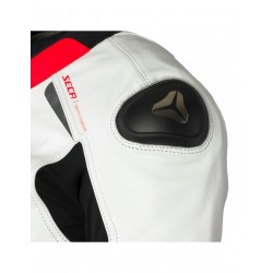 KURTKA SECA HOOLIGAN WHITE / FLUO RED