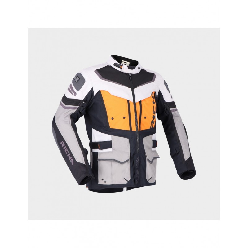 KURTKA RICHA INFINITY 2 ADVENTURE GREY/ORANGE