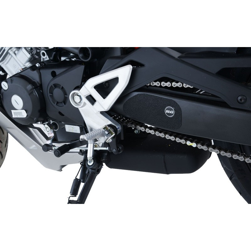 OSŁONA WAHACZA RG RACING HONDA CB125R 18- / CB300R 18-, 2 CZĘŚCI  BLACK