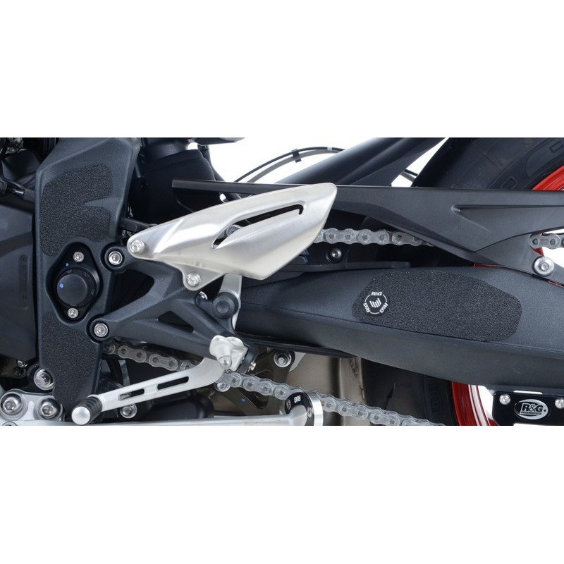 OSŁONA WAHACZA RG RACING TRIUMPH STREET TRIPLE RX 15- / STREET TRIPLE (R) 13-16, 6 CZĘŚCI BLACK