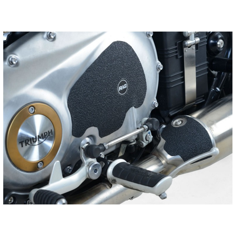 OSŁONA WAHACZA RG RACING TRIUMPH BONNEVILLE BOBBER 17- / STREET CUP 17-, 2 CZĘŚCI  BLACK