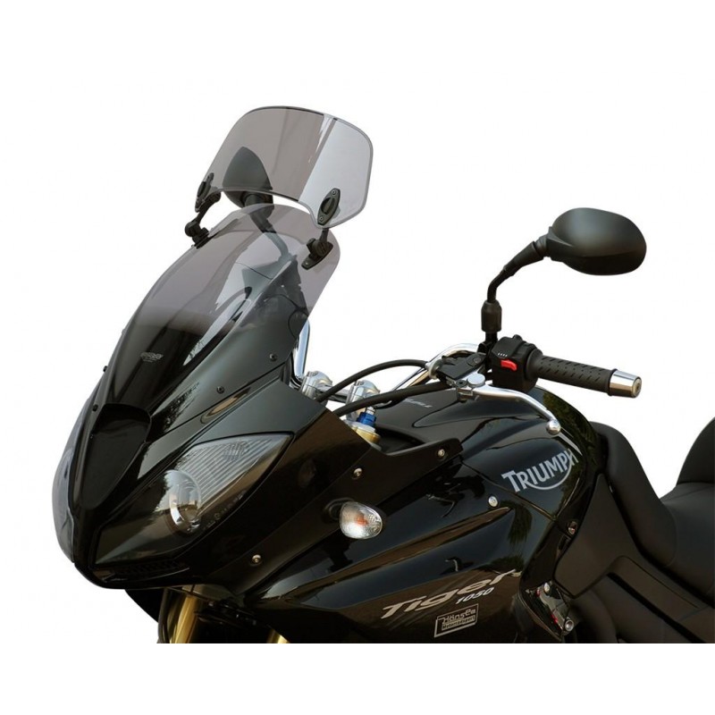 Szyba motocyklowa MRA TRIUMPH TIGER 1050 /SE /SPORT, 115 NG, 2006-2015, forma XCT, przyciemniana Szyba motocyklowa MRA TRIUMPH TIGER 1050 /SE /SPORT, 115 NG, 2006-2015, forma XCT, przyciemniana