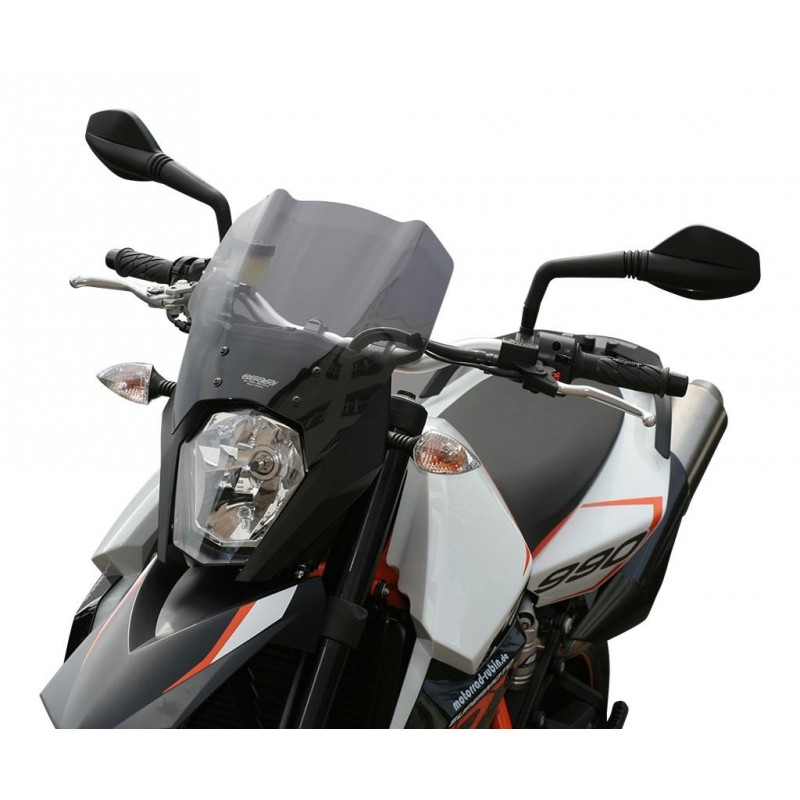 Szyba motocyklowa MRA KTM 990 SUPERMOTO SM / SMR, KTM LC8 SM, 2008-, forma T, przyciemniana Szyba motocyklowa MRA KTM 990 SUPERMOTO SM / SMR, KTM LC8 SM, 2008-, forma T, przyciemniana