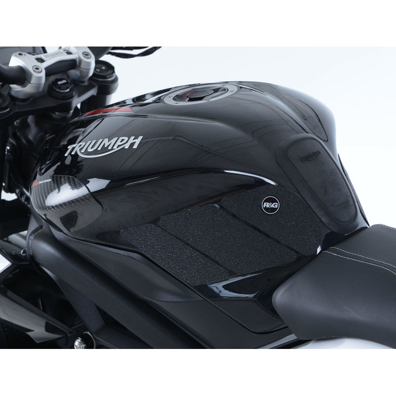 TANKPAD ANTYPOŚLIZGOWY 6 CZĘŚCI, TRIUMPH 675 DAYTONA/STREET TRIPLE (13-), BLACK