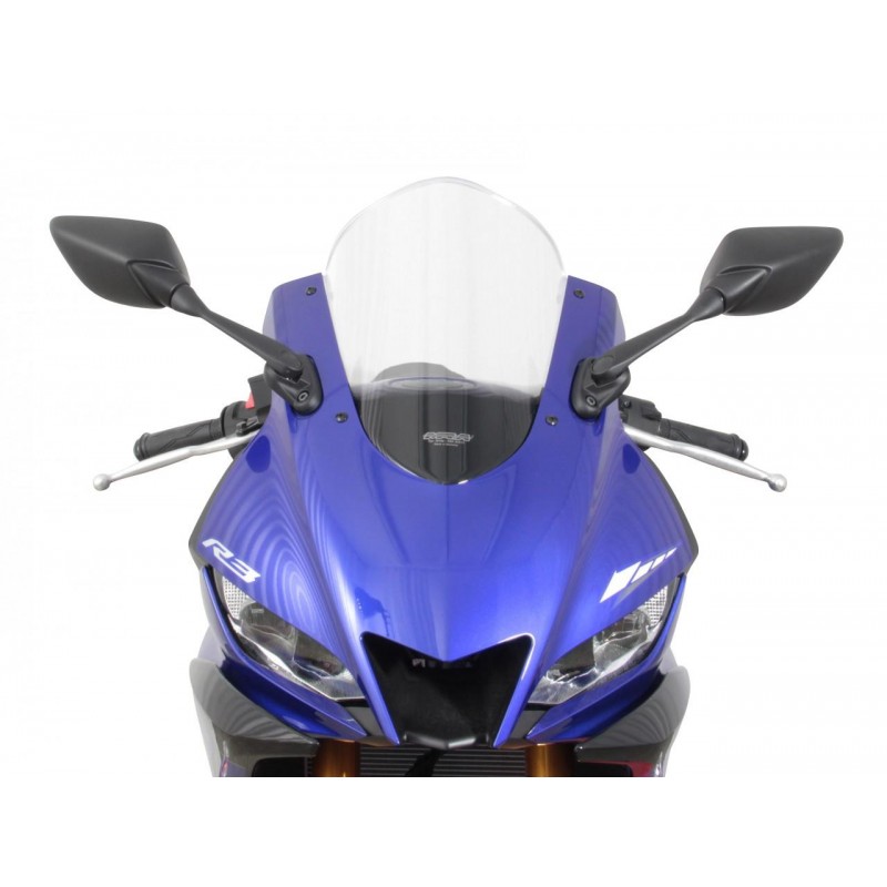 Szyba motocyklowa MRA YAMAHA YZF-R3, , 2019-, forma R, czarna