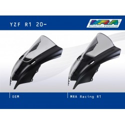 Szyba motocyklowa MRA YAMAHA YZF R 1, RN65, 2020-, forma R, bezbarwna