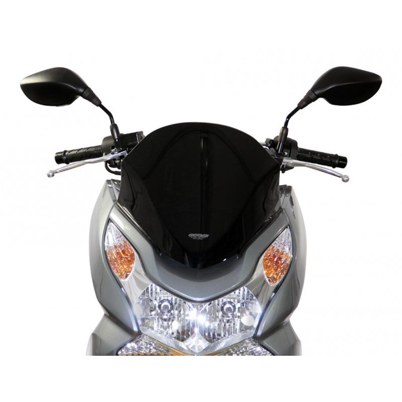 Szyba motocyklowa MRA HONDA PCX 125 / 150, JF28, 2010-2013, forma SP, bezbarwna Szyba motocyklowa MRA HONDA PCX 125 / 150, JF28, 2010-2013, forma SP, bezbarwna