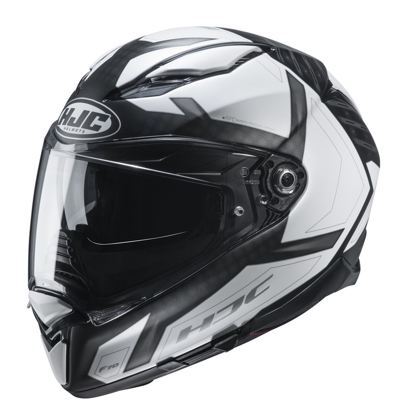 KASK HJC F70 DEVER BLACK/WHITE 