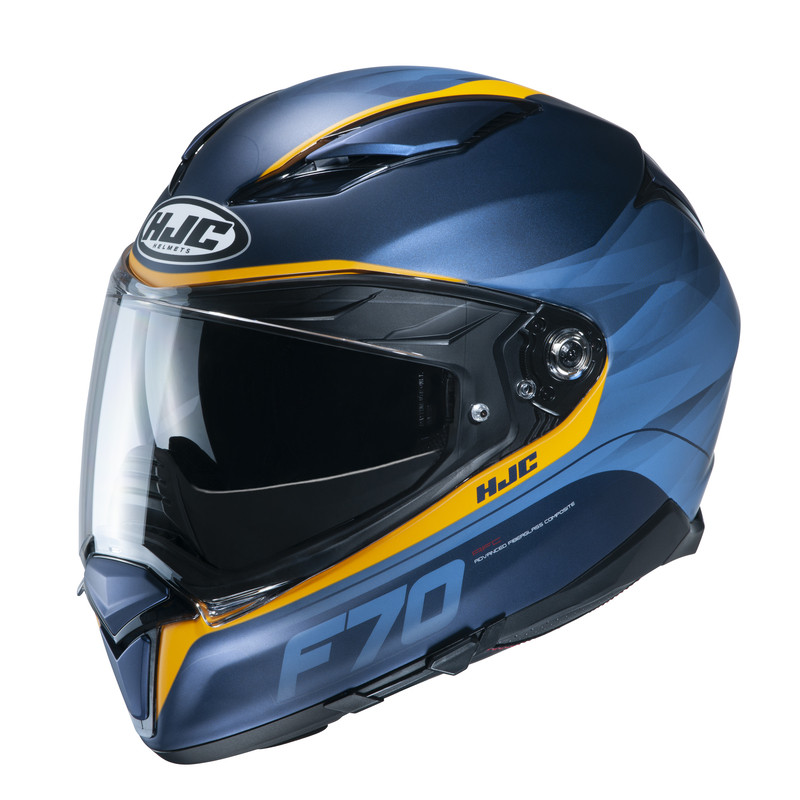 KASK HJC F70 FERON BLUE/YELLOW 