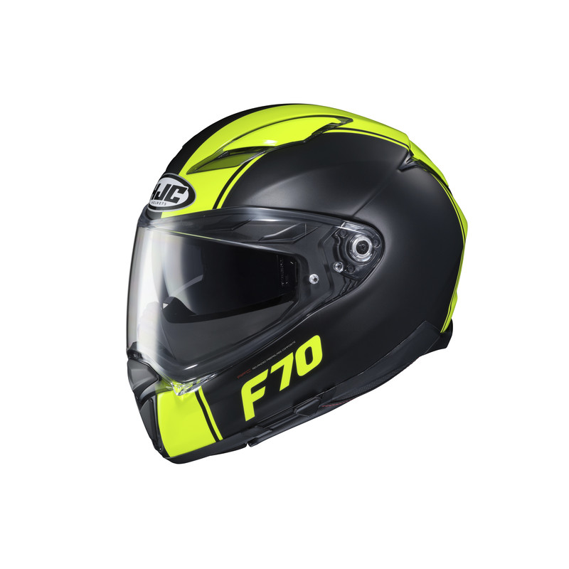 KASK HJC F70 MAGO BLACK/FLO YELLOW 