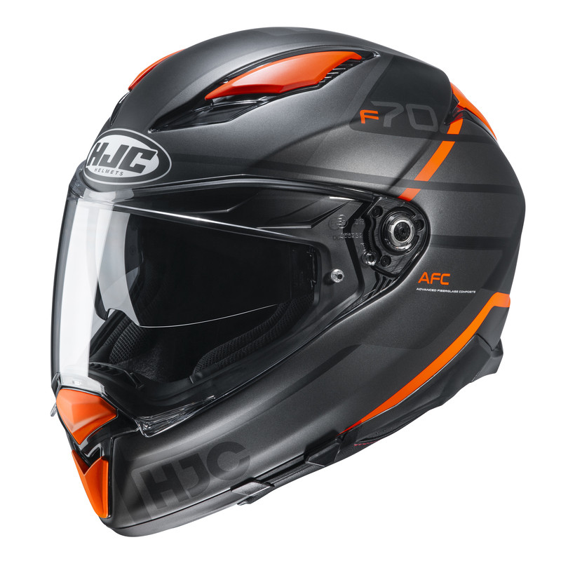 KASK HJC F70 TINO GREY/ORANGE 