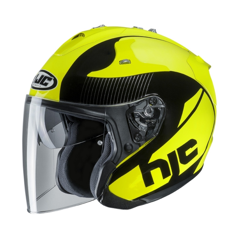 KASK HJC FG-JET ACADIA BLACK/FLUO YELLOW 
