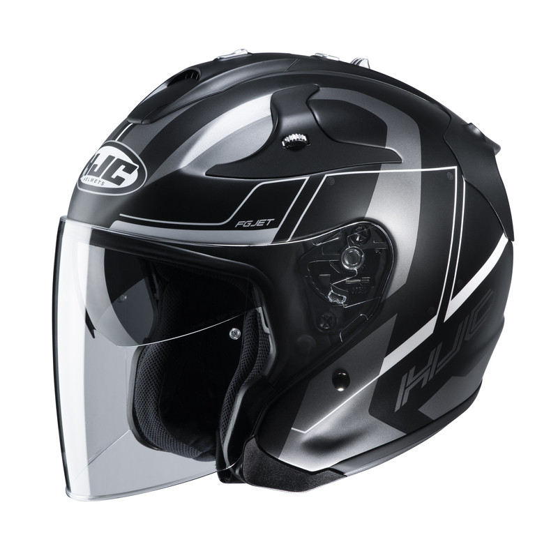 KASK HJC FG-JET KOMINA BLACK/GREY 