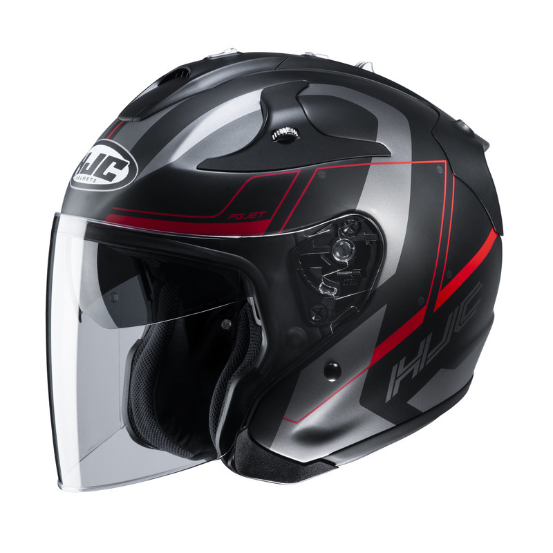 KASK HJC FG-JET KOMINA BLACK/RED 