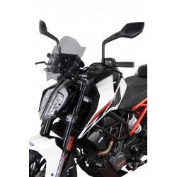 Szyba motocyklowa MRA KTM DUKE 125, , 2017-, forma NSPM, bezbarwna
