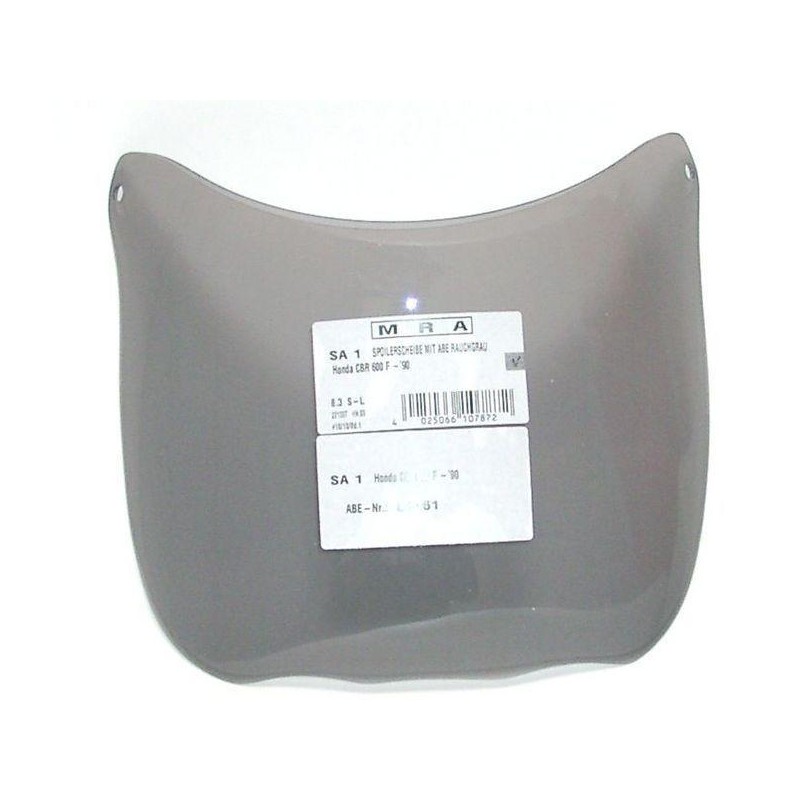Szyba motocyklowa MRA HONDA CBR 600 F, PC19 PC23, -1990, forma S, czarna