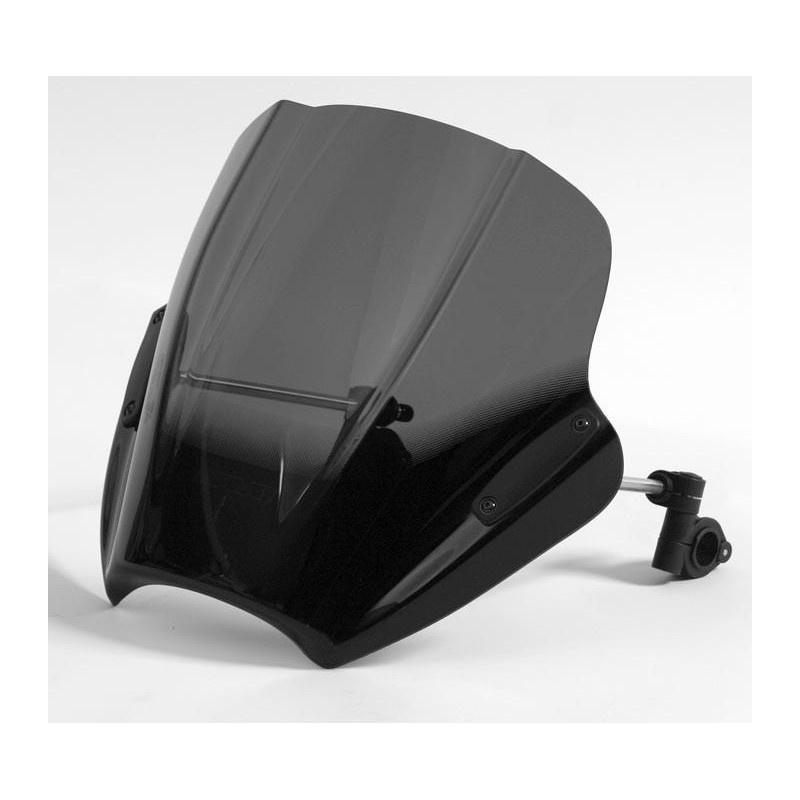Uniwersalna szyba do motocykli bez owiewek MRA, forma SPS, czarna