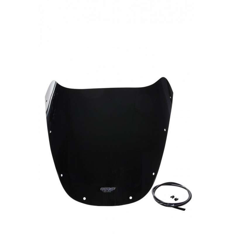 Szyba motocyklowa MRA KAWASAKI ZX 9 R, ZX900B, -1997, forma O, czarna