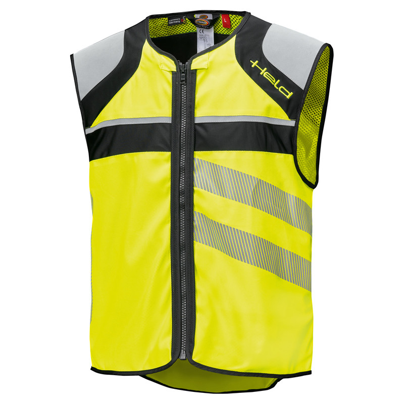 KAMIZELKA ODBLASKOWA HELD FLASHLIGHT LED BLACK/FLUO YELLOW 
