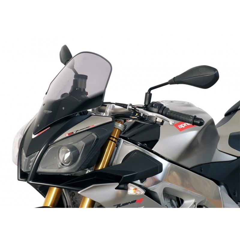 Szyba motocyklowa MRA APRILIA TUONO V4R, RK/TY, 2011-2014, forma TM, czarna