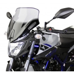 Szyba motocyklowa MRA YAMAHA MT-03, RH 07, 2015-, forma NSN, przyciemniana