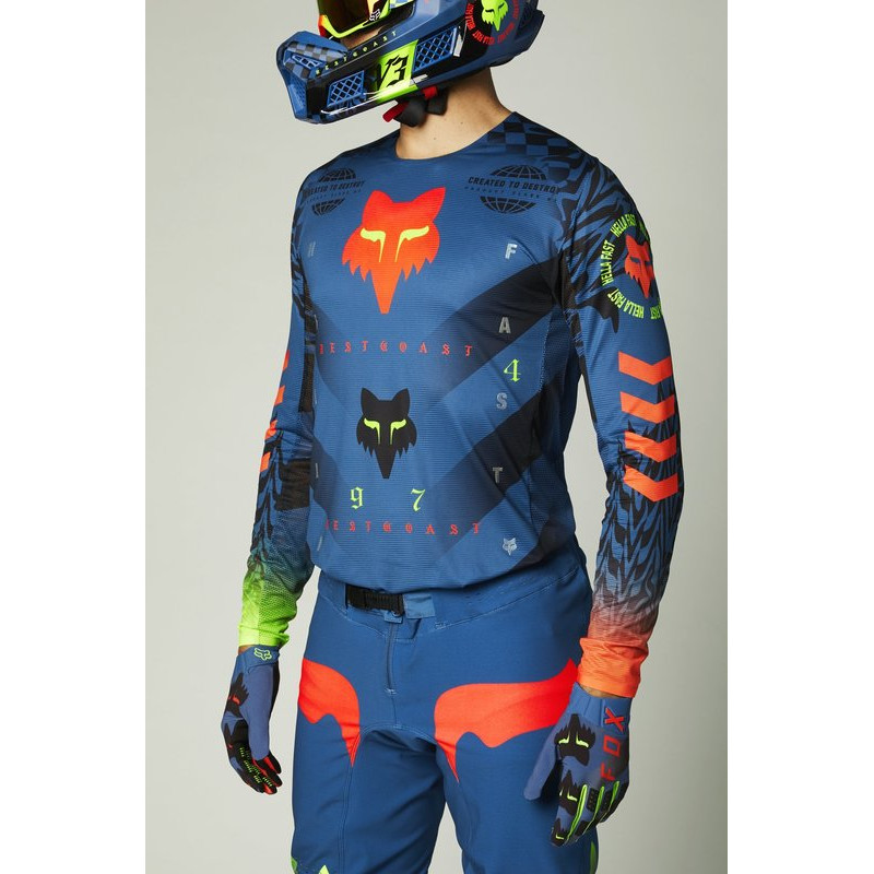 BLUZA FOX FLEXAIR MAWLR LE DUSTY BLUE  ENDURO CROSS